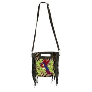 Raj L.A. Crossbody Suede Parrot Purse Bag